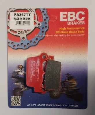EBC Carbon TT REAR Disc Brake Pads (1 Set) Fits YAMAHA WR250F (2003 to 2022) - Image 1 of 4