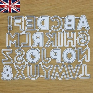 28 Pc Alphabet 1.7 cm Font Metal Cutting Dies Set, Card making Scrapbooking H5 - Picture 1 of 7