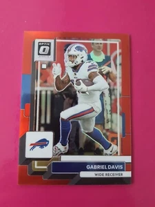 2022 Panini Donruss Optic #23 Gabriel Davis Buffalo Bills Red Holo Prizm /99 - Bild 1 von 3