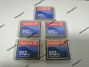 5pcs 512MB SanDisk CompactFlash CF Memory Card 512MB SDCFJ/SDCFB - Picture 1 of 2