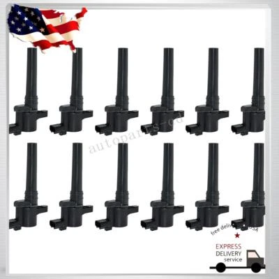 12PCS Ignition Coil for Aston Martin DBS DB9 Rapide Virage 6.0L 4G4312A366AA - Image 1 of 4