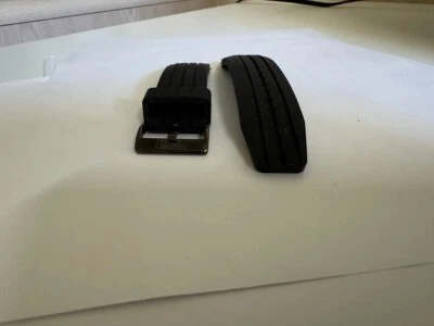 Man's  Seiko Silicone/Rubber Black watch band strap 24mm - Image 1 of 3