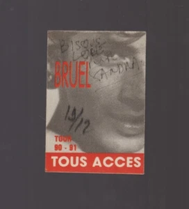 Patrick Bruel alter Konzertpass Tour 90 - 91 alle Zugänge - Bild 1 von 1