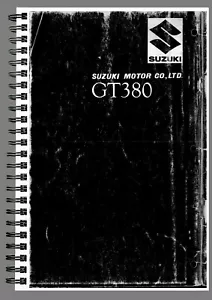 SUZUKI GT 380 WORKSHOP MANUAL REPAIR TALLER SERVICE BOOK PAPER ENGLISH - Imagen 1 de 4
