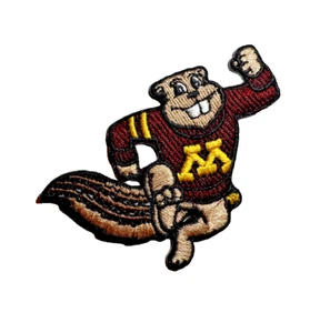 Parche de hierro/coser bordado con logotipo de fútbol americano Minnesota Golden Gopher de 2,5 pulgadas - Imagen 1 de 3