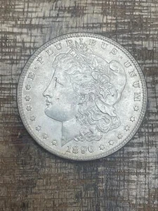 1896 $1 US Morgan Silver Dollar - Picture 1 of 2
