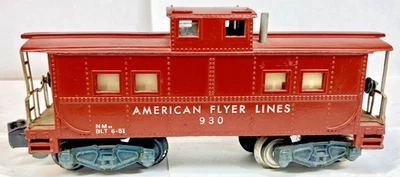 American Flyer Lines No. 930 Illuminated Caboose ! - Image 1 of 4