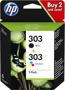 Inktcartridge hp 3ym92ae 303 zwart + kleur - Afbeelding 1 van 1