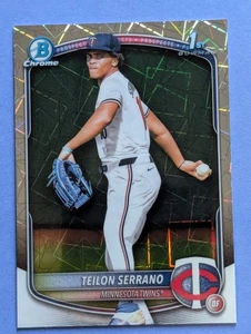 2025 Bowman Chrome Baseball Teilon Serrano 1st Prospects Laser Refractor - Bild 1 von 10