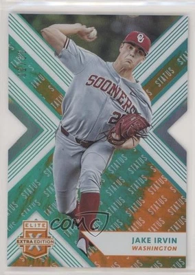 2018 Panini Elite Extra Edition Status Tie-Dye Die-Cut /10 Jake Irvin #198 - Image 1 of 2