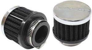 Aeroflow AF2871-1370 1" Universal Clamp On Filter 2" O.D 1-1/2" H Chrome Top - Picture 1 of 4