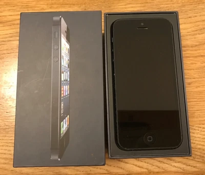 iPhone 5 16GB Black Unlocked in original box Model 1429 - Image 1 of 4
