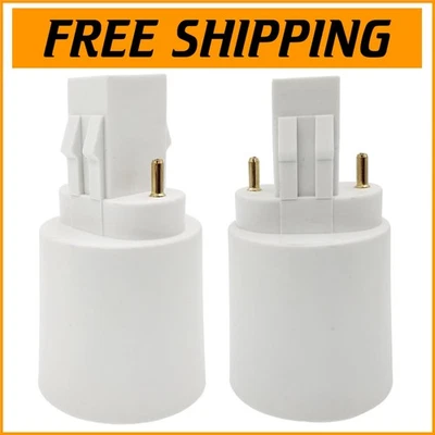 Versatile GX23 to E26 Bulb Holder Adapter - 15-Piece Lighting Solution - Image 1 of 4