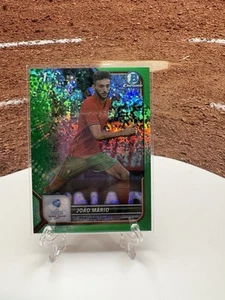 Bowman 2022 cromo UEFA U21 verde mini diamante #24 Joao Mario primer novato 53/99 - Imagen 1 de 2