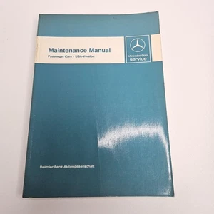 Mercedes Benz Service Manual Maintenance Passenger Cars USA Version 1980 220 - Picture 1 of 19