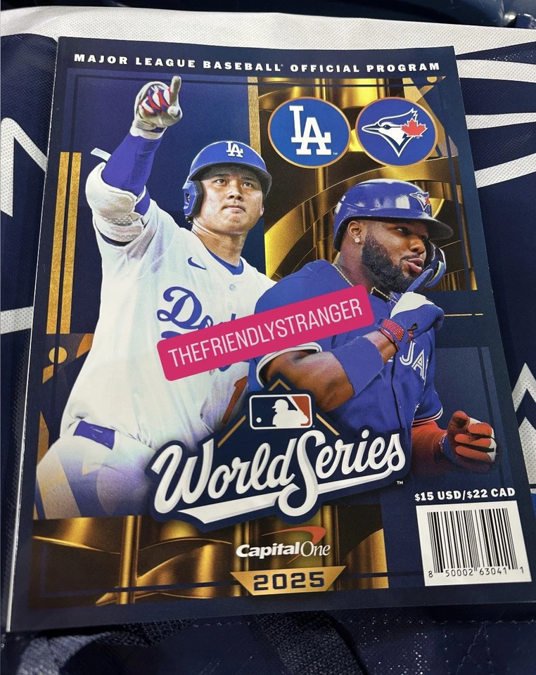 2025 MLB WORLD SERIES Official Program LA DODGERS vs TORONTO BLUE JAYS Ohtani - Image 1 of 1