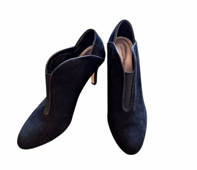 Женские сапоги Adrienne Vittadini из черной замши с топазом размер 10 М - Изображение 1 из 4