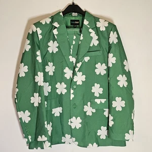 Happy Hour By Tipsy Elves Traje de Día de San Patricio para Hombres 2XL Verde Chaqueta Pantalones Conjunto - Imagen 1 de 23