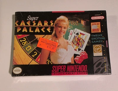 Super Caesars Palace (Super Nintendo SNES, 1993) ☆ SEALED ☆ Brand New ☆ - Image 1 of 4