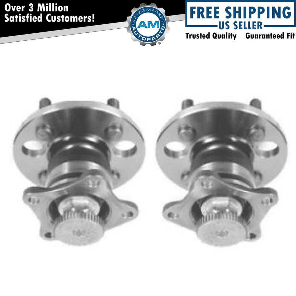 Juego de pares de bujes y cojinetes de rueda trasera para Geo Chevy Toyota Corolla con ABS Foto 1 de 1