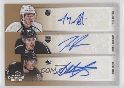 2013 Panini Playoff Contenders Sixes Gold /20 Frederik Andersen Rookie Auto RC - Image 1 of 2