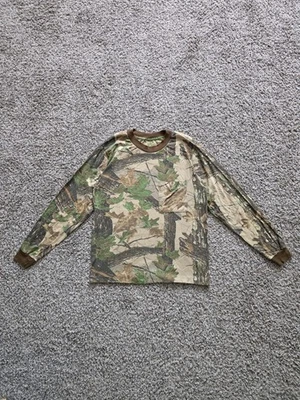 Camisa De Colección Años 90 Realtree Camuflada Manga Larga Bolsillo Talla M EE. UU. Cosida Única Foto 1 de 4