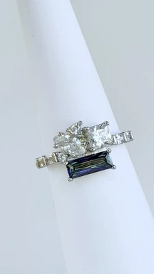 Bomb Party Ring Sz 9 6 “Louder than Words” Rainbow Topaz (Looks Alexandrite) - Image 1 of 4