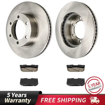 Rotores de freno de disco delanteros de 318,7 mm pastillas de cerámica para Toyota Tundra 2000-2003 Sequoia Foto 1 de 4