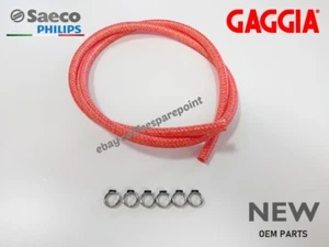 Saeco Gaggia - Silicone Braided Hose 1m and Clamps Set, Kit for New Gen Models - Picture 1 of 4