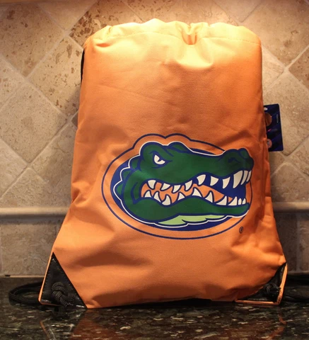 Florida Gators Backpack Gym Sack Authentic NCAA Tote Canvas Draw Cord Durable Cover