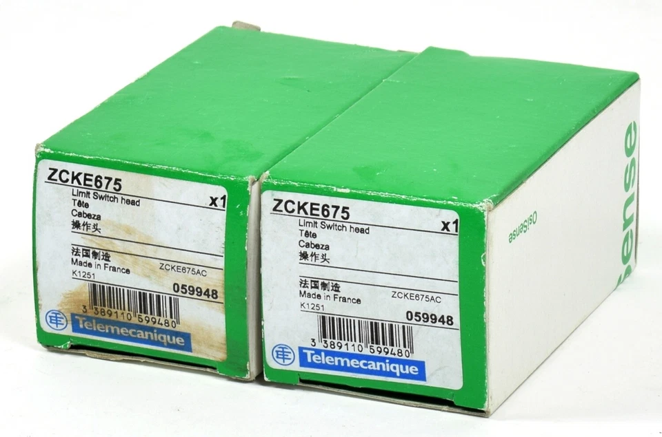 SCHNEIDER ELECTRIC GMBH 2x Telemecanique Positionsschalter, ZCKE675, 059948
