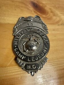Vintage Military Police Badge #13 Camp Lejune NC - Obsolete 