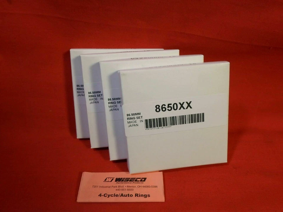 Wiseco Piston Rings 4 Cylinder SET 86.5mm  8650XX - Image 1 of 1