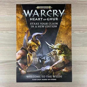 WARCRY HEART OF GHUR POSTER WARHAMMER AGE OF SIGMAR GAMES WORKSHOP WARBAND AOS - Bild 1 von 2