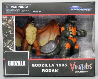 Pack de 2 juguetes Godzilla 1995 y Rodan Vinimates 2021 Diamond Select Toho (SELLADOS) Foto 1 de 4