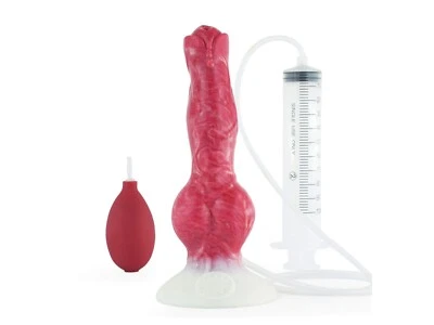 Monster Spritz Dildo Höllenhund - Hund Dog Tier Cumshot - 100% Premium Silikon - Bild 1 von 4