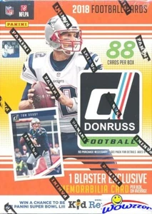 2018 Donruss Football EXCLUSIVE Factory Sealed Blaster Box-MEMORABILIA+11 ROOKIE - Picture 1 of 2