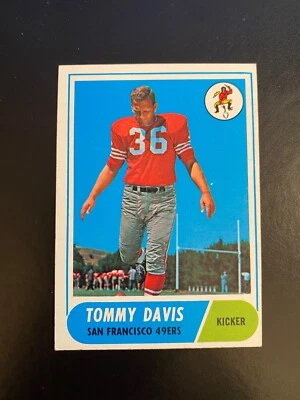 1968 TOPPS FOOTBALL #165 TOMMY DAVIS!! $1 SHIPPING!! - Image 1 of 2