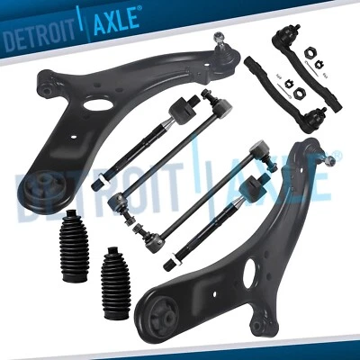 Front Lower Control Arms Sway Bars Tie Rods w/ Boot for 2012-2017 Hyundai Accent - Image 1 of 4
