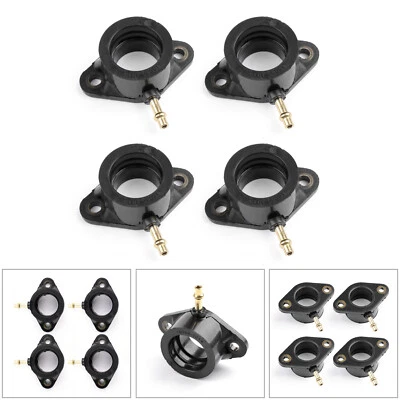4x Carb Intake Manifold Boots For Kawasaki Z400J KZ500B KZ550 Ltd 16065-1014 U3 - Image 1 of 4