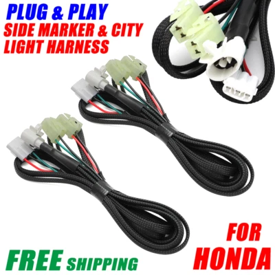 For Honda JDM Fender & City Lights Harness Plug&play EG DC EK JDM Side Marker *2 - Image 1 of 4