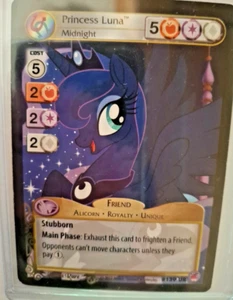 My Little Pony MLP Collectible Card Game CCG Princess Luna Midnight #139 UR NM - Picture 1 of 6