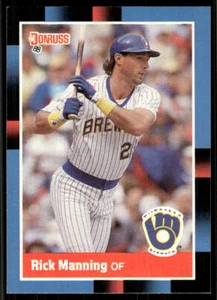 1988 Donruss #486 Rick Manning - Picture 1 of 2