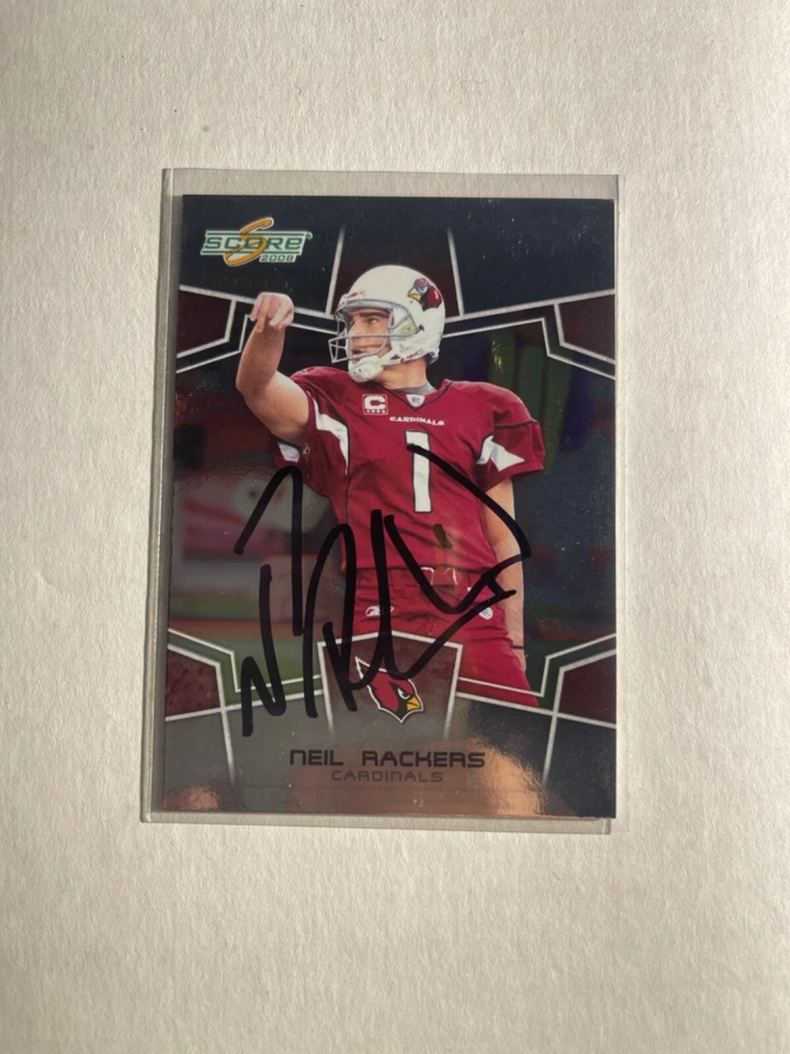 Arizona Cardinals NEIL RACKERS Signed Card - Image 1 of 1