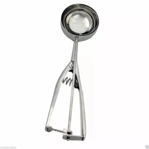 5cm Stainless Steel Ice Cream Mashed Potato Cookie Scoop Spoon Spring Handle M - Picture 1 of 2