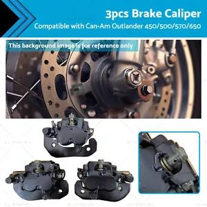 Front & Rear Brake Caliper Set for Can-Am Outlander 450/500/570/650/800/850/1000 - Picture 1 of 9