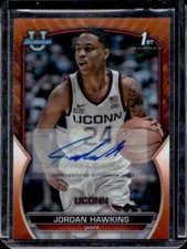 2022-23 Bowman U Chrome Jordan Hawkins Orange Refractor 1st Prospect Auto #18/25