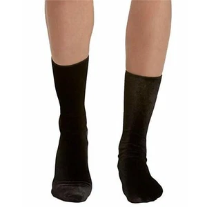 HUE Ladies Velvet Socks in Black, 2 Pair Bundle, OSFM - Picture 1 of 1
