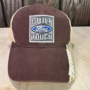 Gorra de colección Ford Tough Trucks bajo perfil marrón logotipo ajustable Y2K - Imagen 1 de 12