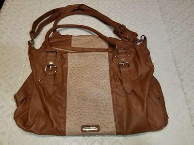 Cartera Steve Madden / Bolso de Mano Grande, Bolso de Mano con Correa para el Hombro Avestruz  Foto 1 de 4